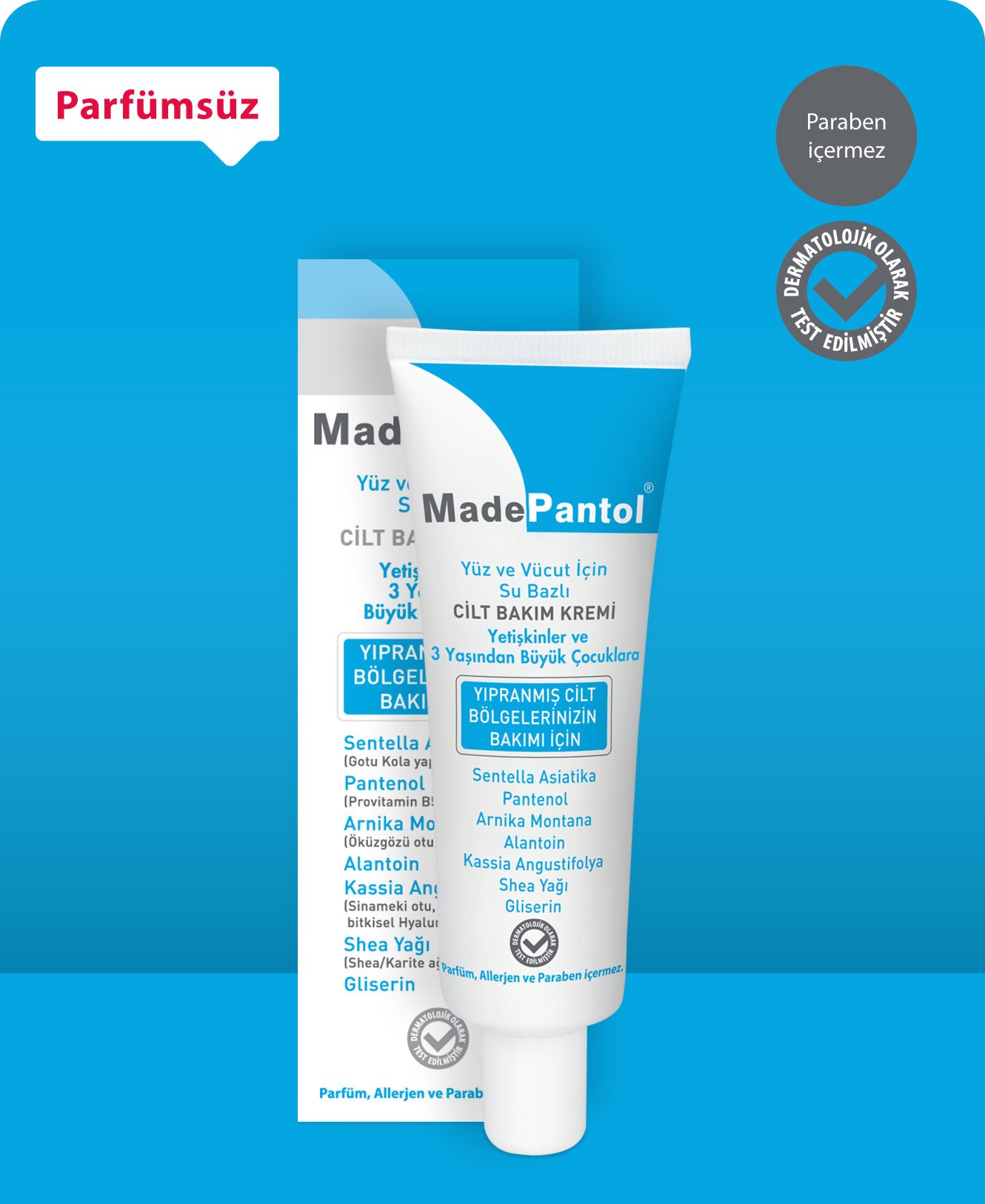 Madepantol Su Bazlı Cilt Bakım Kremi (50 ML)