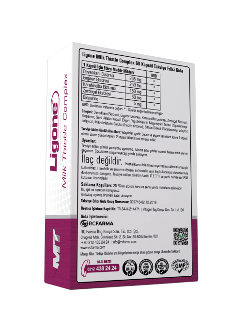 Ligone Milk Thistle Complex (60 Kapsül) - Görsel 2